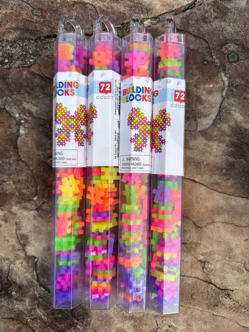 Building Blocks 72-Count Kids Construction Set - Multicolor -Set of 4